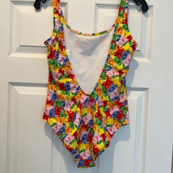 MOSCHINO Gummy Bear One-Piece Swimsuit IT 3 / US Medium 36 NWT - Picture 2 of 13